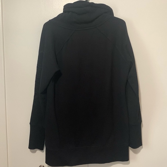 Calvin Klein Performance Black Cowl Neck Hoodie Sweatshirt Size Large - Picture 6 of 9
